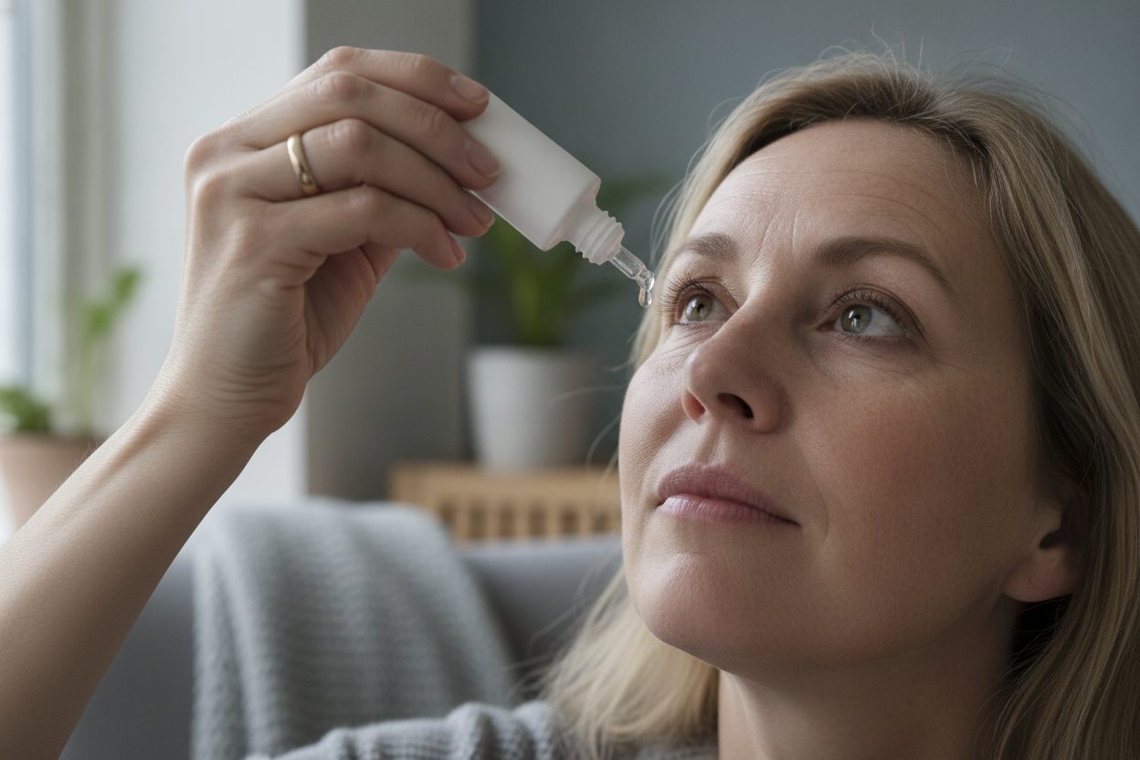 Eldre person med briller og et aktivt hverdagsliv
